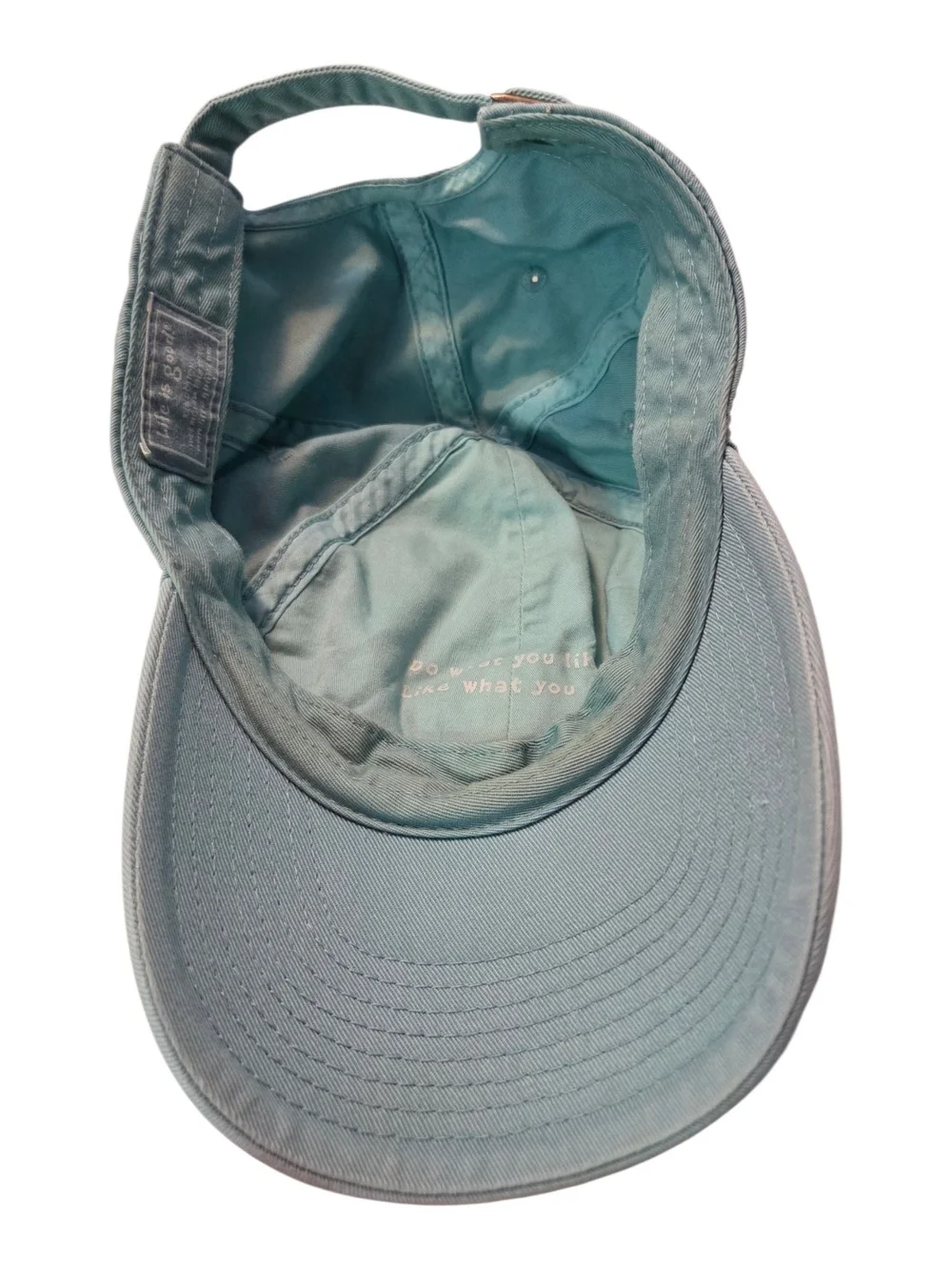 Life Is Good  Pastel Blue Baseball Hat with Embroidered Logo